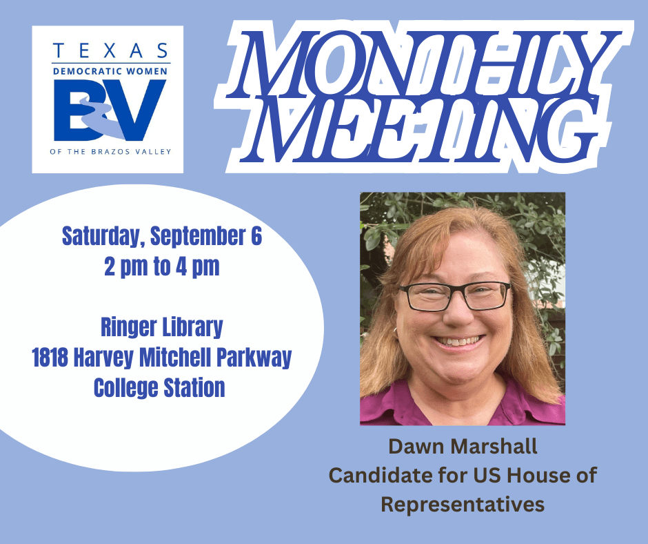 TDWBV Monthly Meeting