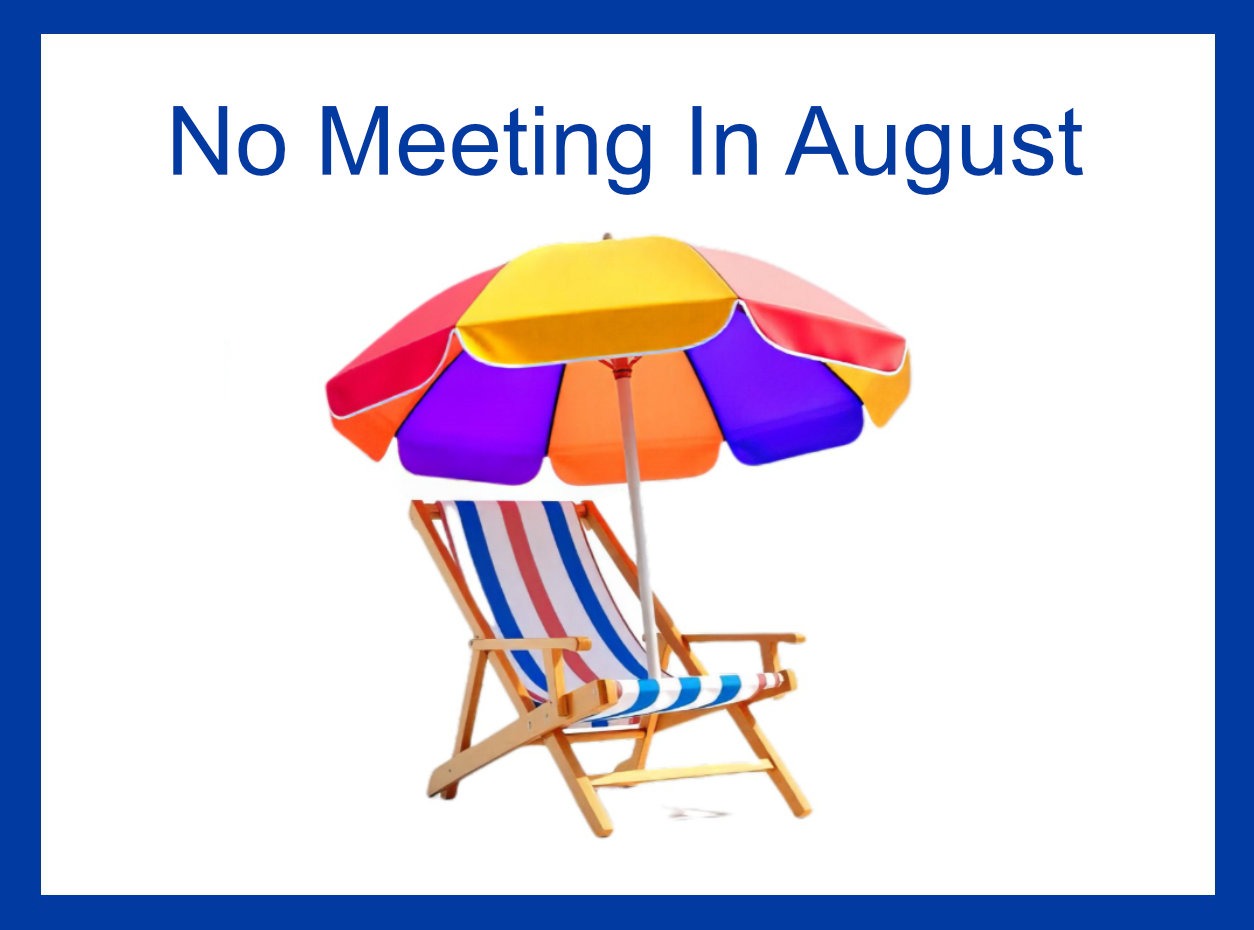 No August Meeting